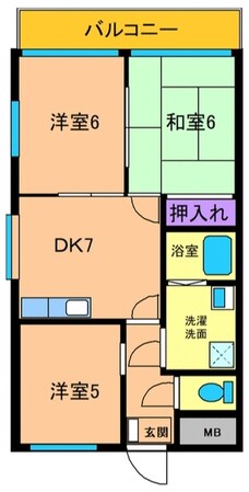 ニューサンピア第二ヤスヅカの物件間取画像